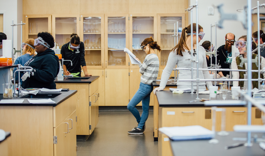 Students in the Intro to Chemistry Lab