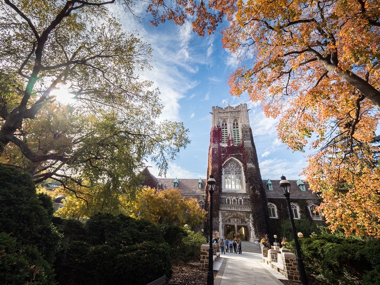 Alumni Memorial Building in Autumn
