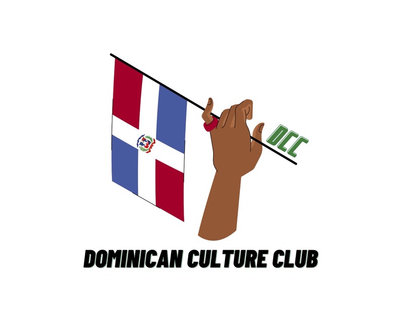 DCC logo features a hand holding the Dominican flag