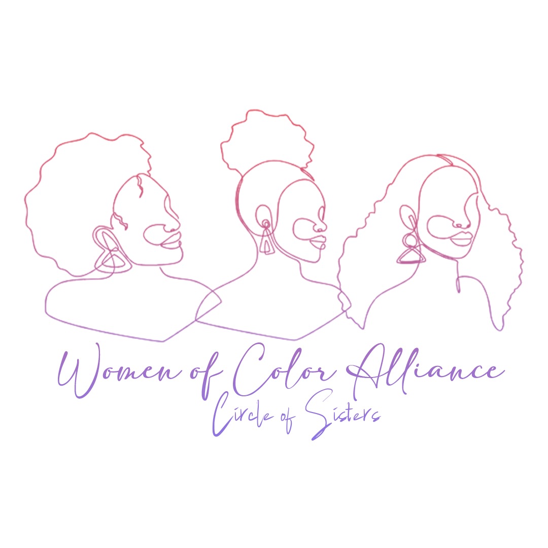 silhouette image of three black women