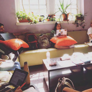 Students in the CGE Lounge